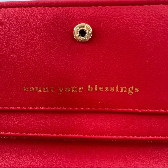 Origami Owl Count Your Blessings Motivational Quotes Snap Closure Wallet NWOT - Picture 6 of 12